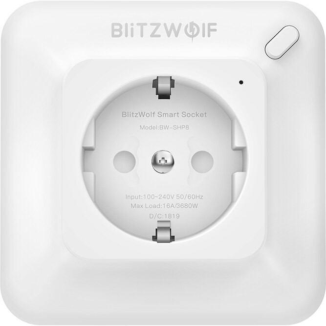 Priza inteligenta blitzwolf bw-shp8, max 3680w, wi-fi, monitorizare energie, alb - imagine 6